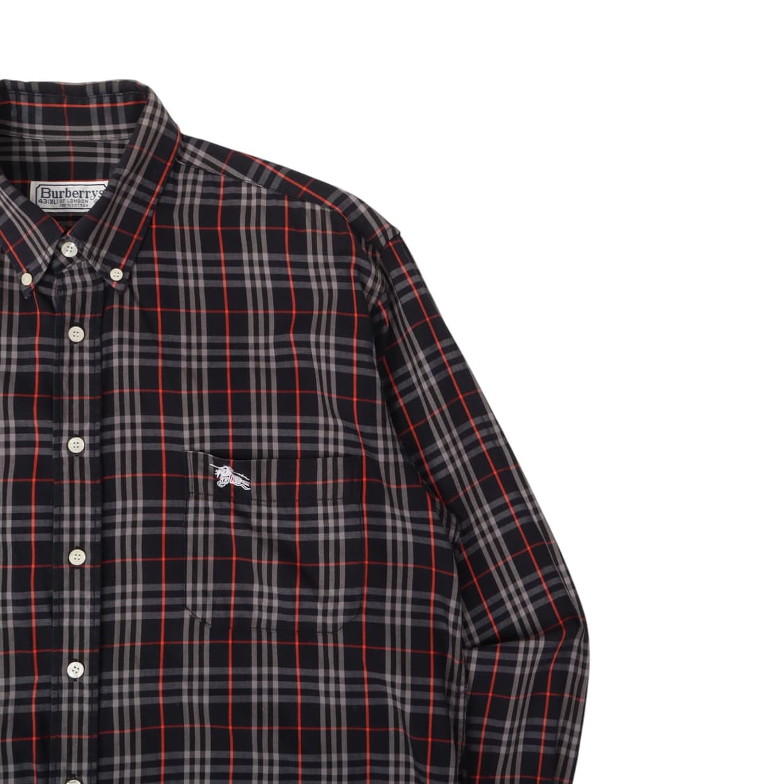 버버리 런던 네이비 노바 체크 셔츠 상품이미지3