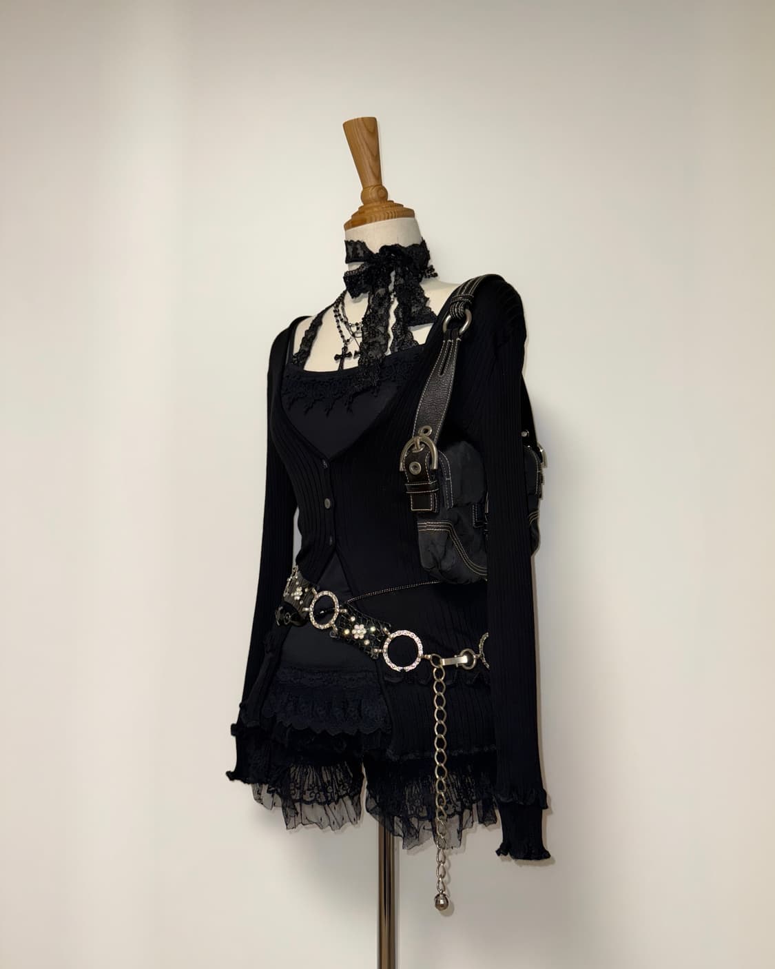 홀터 레이스 옆트임 고스페어리 나시 상품이미지4