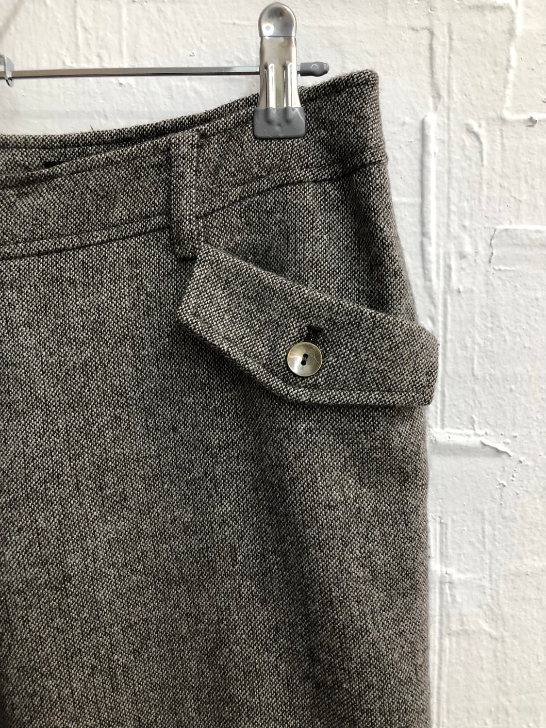 Grey wool midi pants 상품이미지4