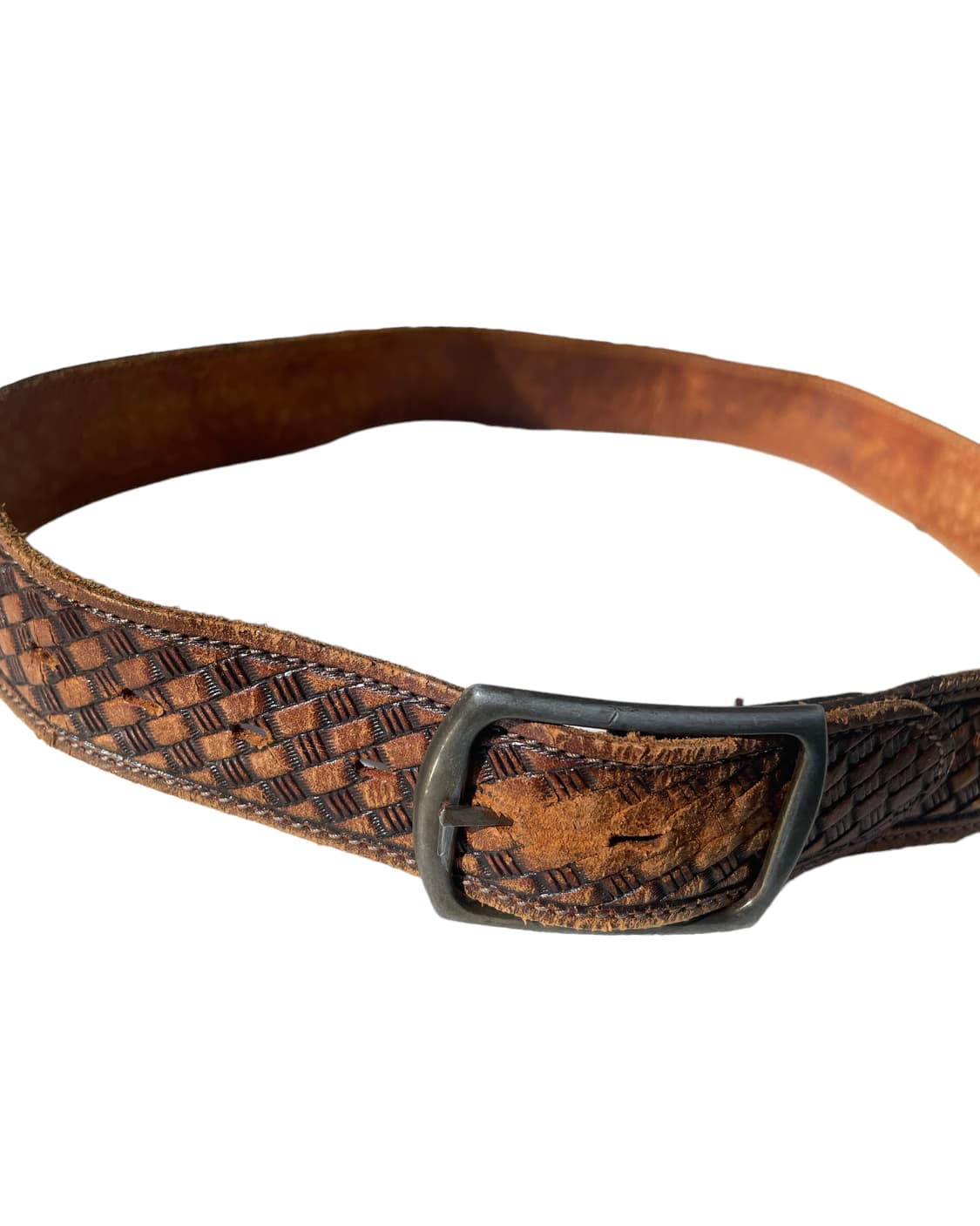 vintage carving leather belt 상품이미지2