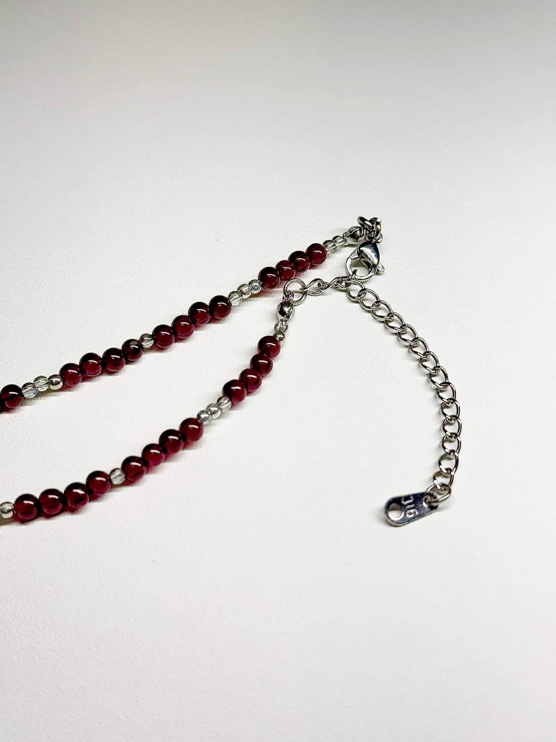 (핸드메이드)천연석 가넷 원석 목걸이 상품이미지2