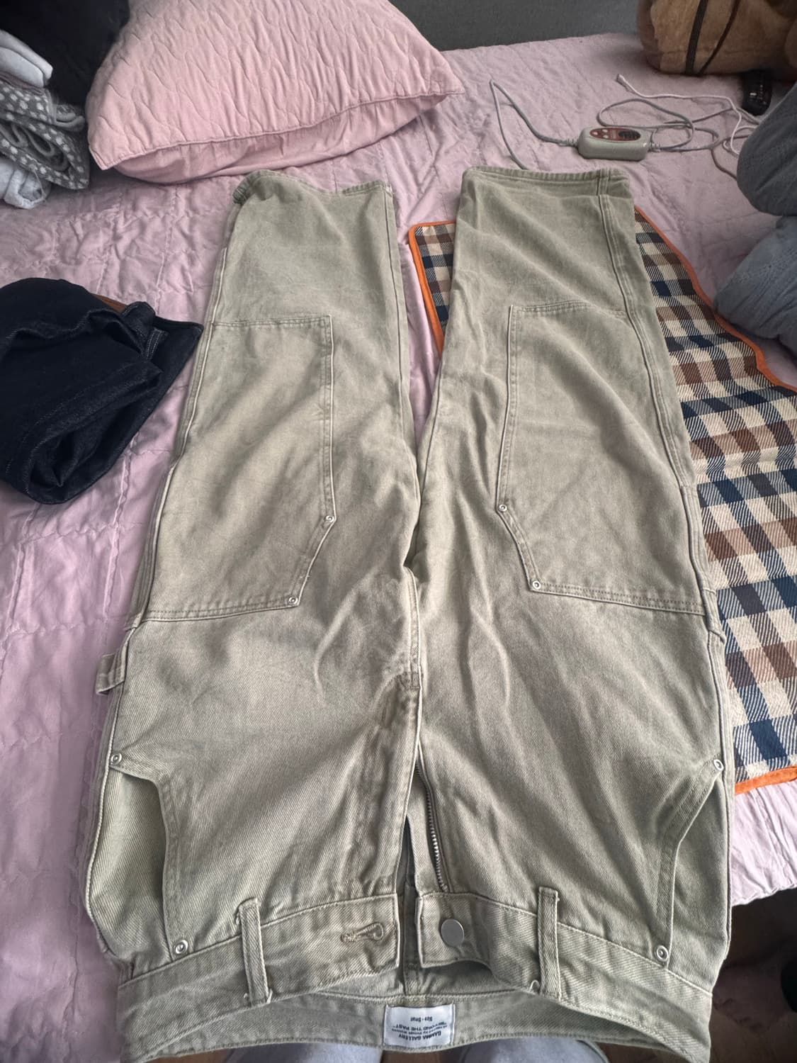 감마갤러리 와이드 더블니 카펜터팬츠 s 상품이미지3