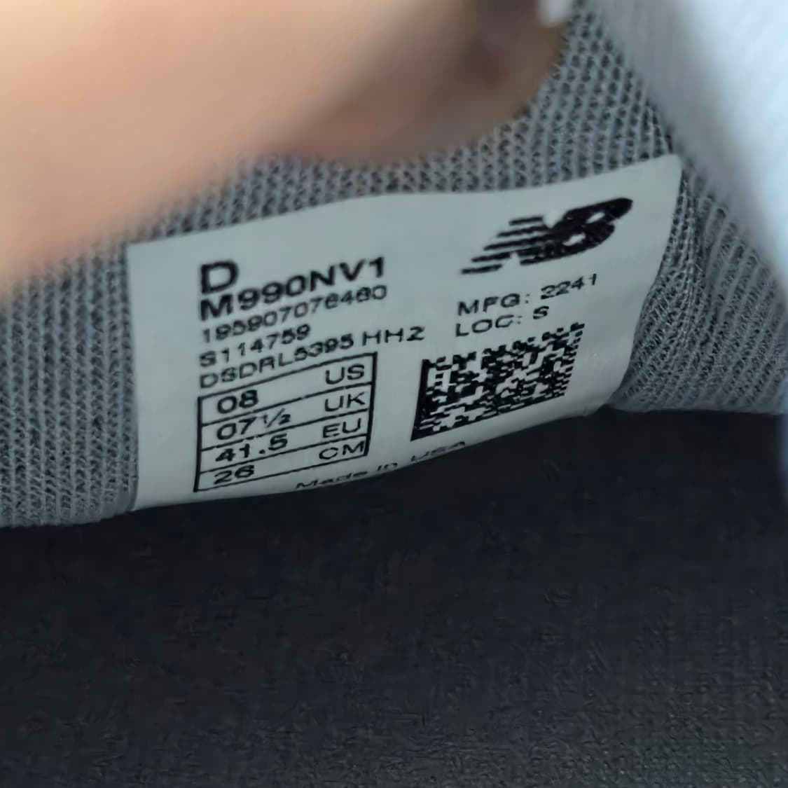 260 뉴발란스 990 v1 USA 네이비 상품이미지10