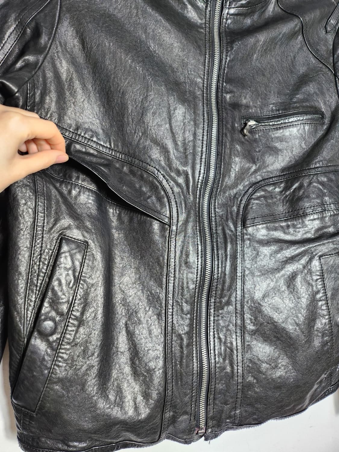 클럽모나코 램레더 자켓 상품이미지4