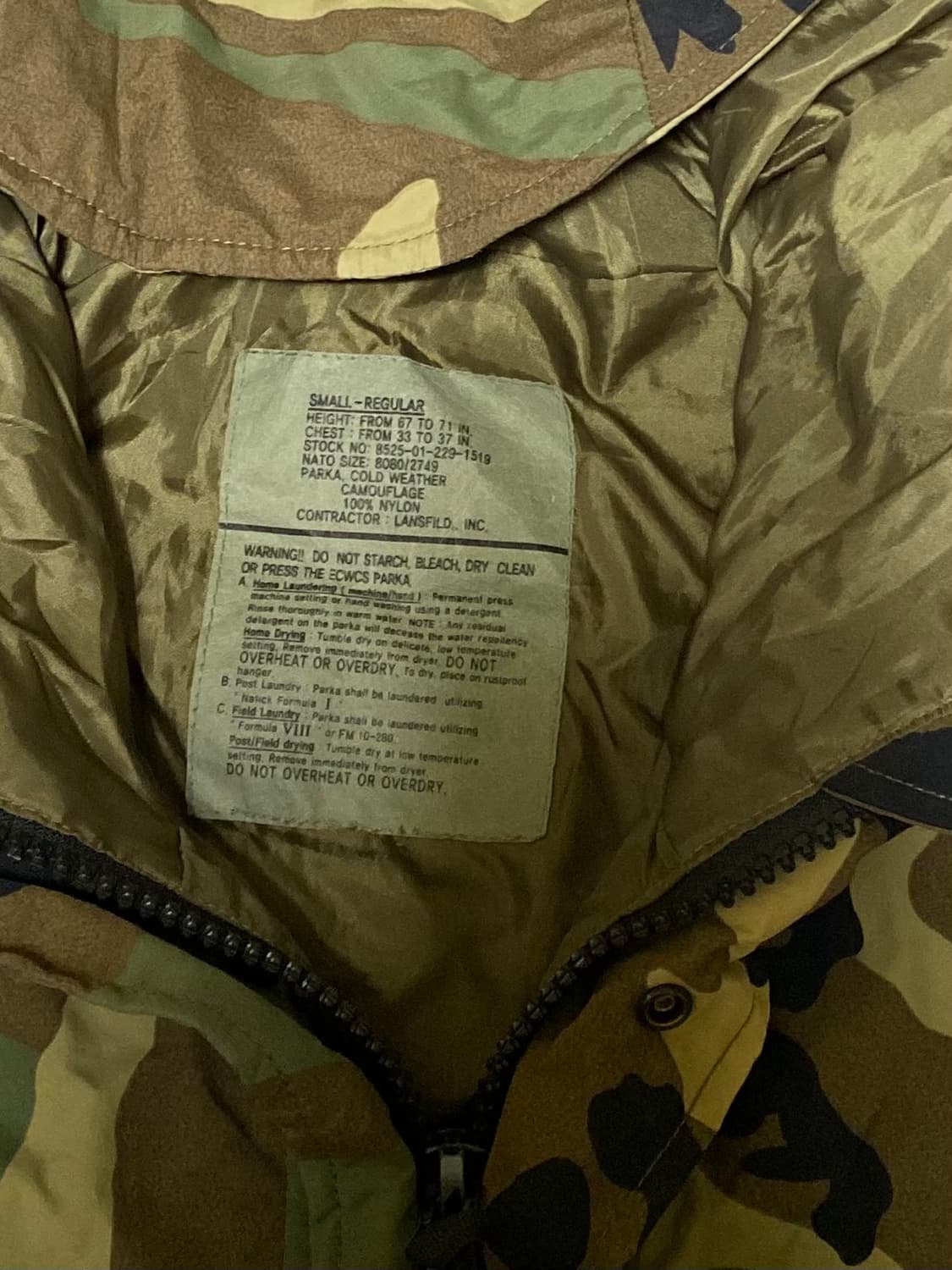 미군 우드랜드 1세대 고어텍스 자켓 100 ~ 105 상품이미지3