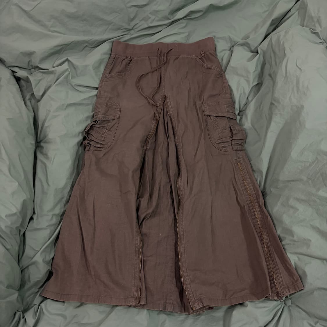 집업 카고 롱 스커트 상품이미지3