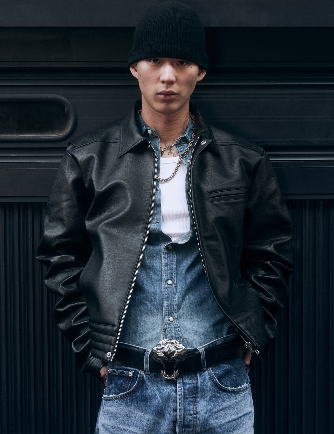 파프롬왓 퍼커링 레더자켓 2사이즈 상품이미지2