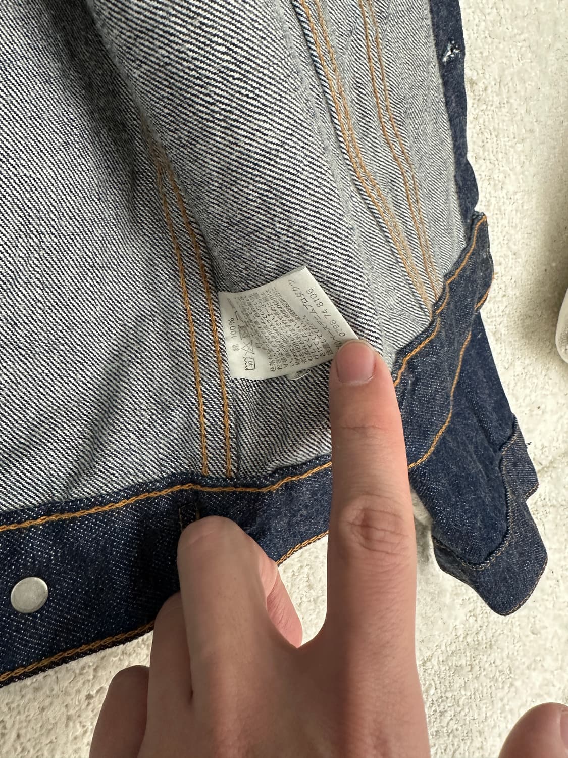 오어슬로우 원워시 원워쉬 청자켓 데님자켓 3세대 3사이즈 상품이미지4