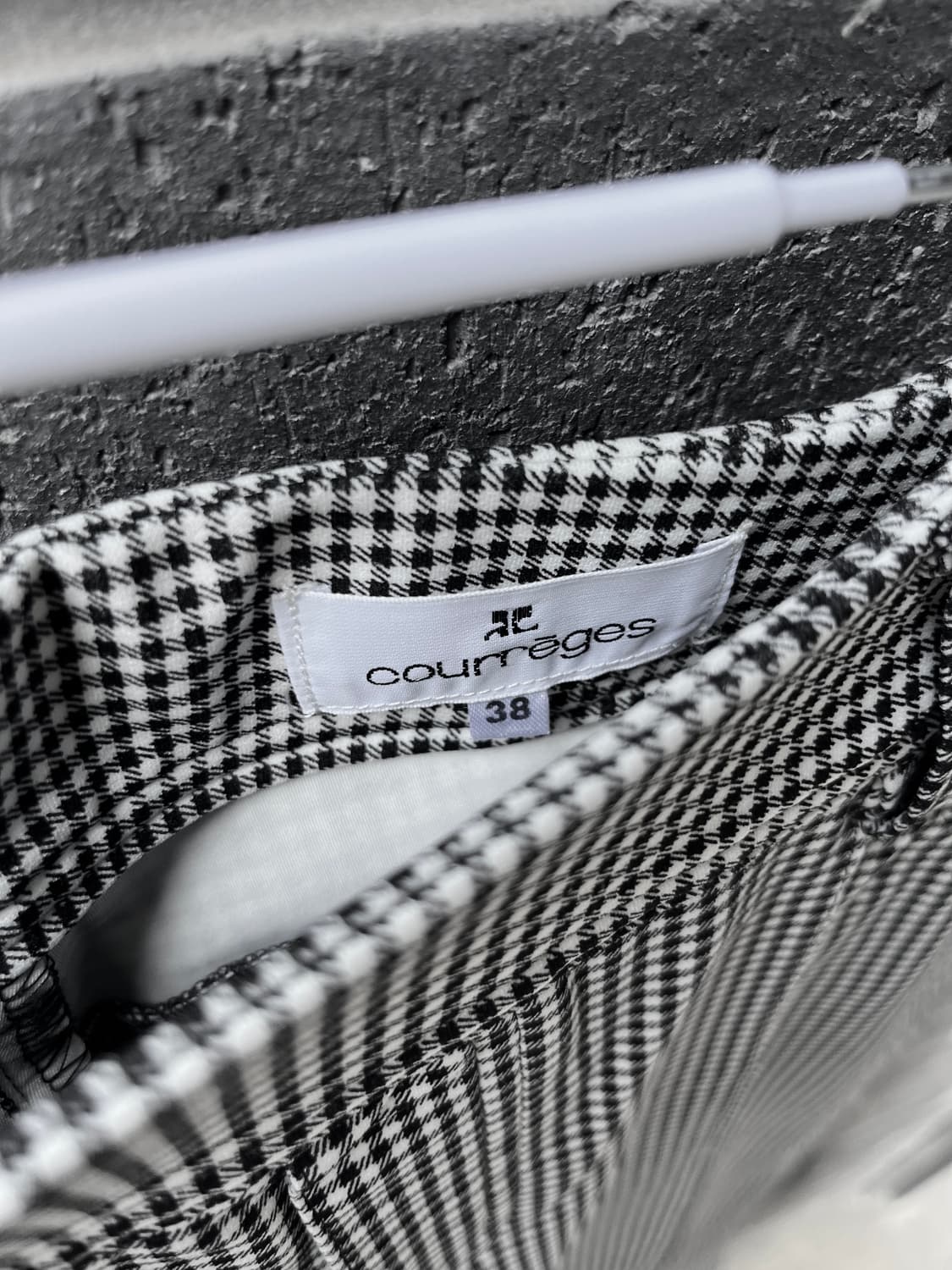 00s COURREGES 하운드투스 로고 팬츠 상품이미지8