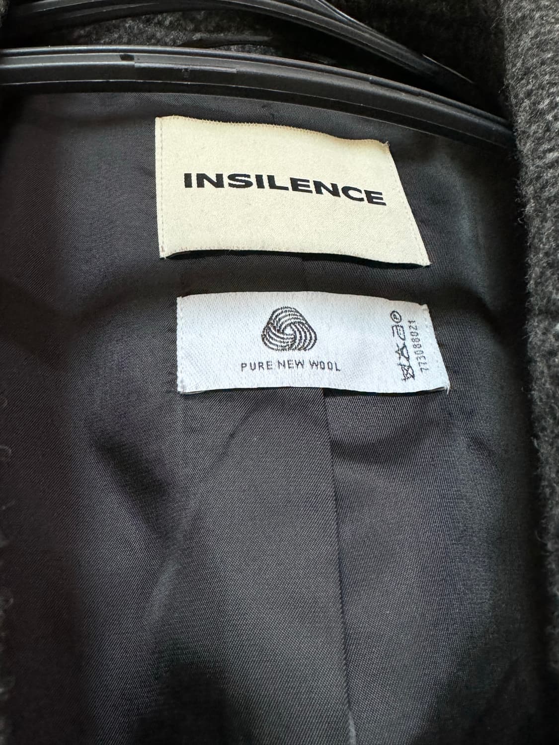 인사일런스우먼 클래식 맥시 코트 S 차콜 상품이미지8