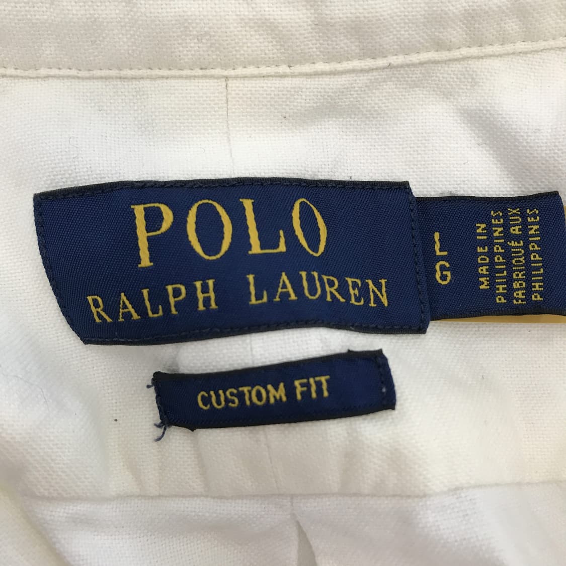 폴로 랄프로렌 커스텀핏 화이트 옥스포드셔츠 QR [L] 상품이미지4