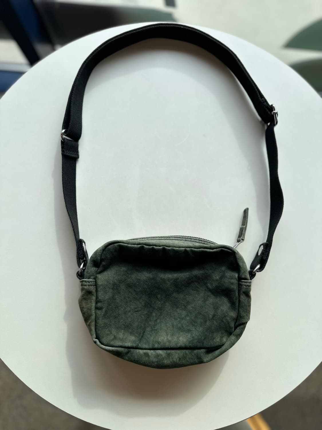 STUSSY 캔버스 워시드 사이드 파우치 상품이미지3