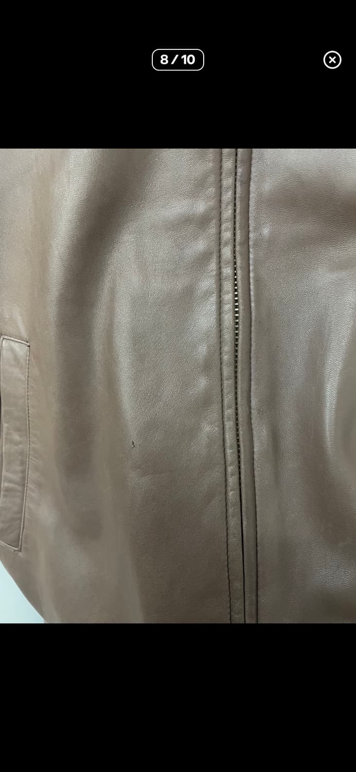 폴로 랄프로렌 브라운 레더자켓 A3790 상품이미지8