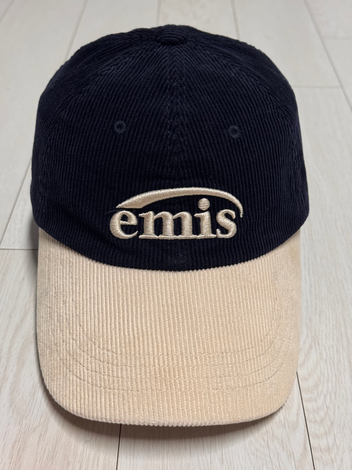 Emis 이미스 코듀로이 볼캡 네이비 상품이미지1