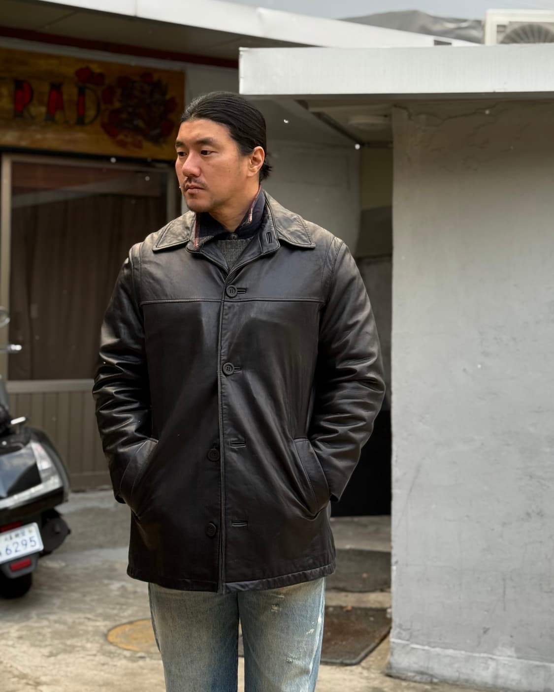 Alfani 레더 카코트 M 상품이미지8