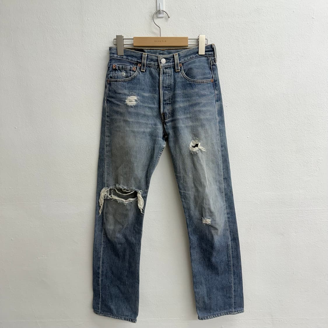 리바이스 코리아 00s 501 데미지 데님 팬츠 (27) 상품이미지1