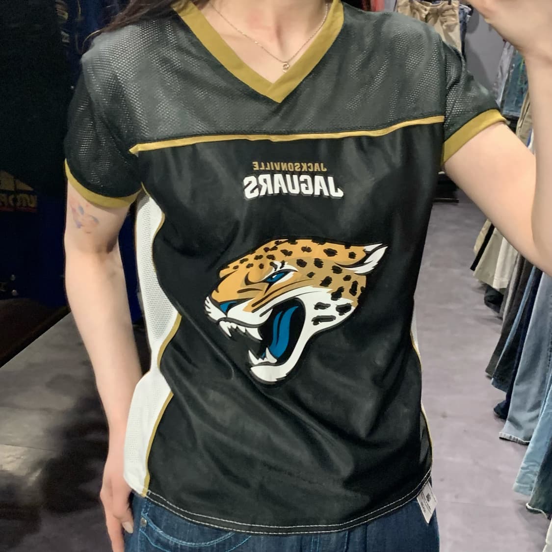 [IM] NFL 재규어스 플래그 풋볼 메쉬 반팔 져지 상품이미지4