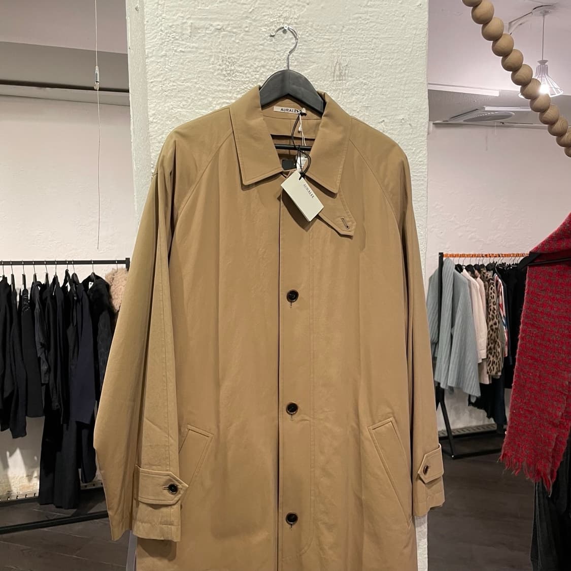 오라리 코튼 개버딘 트렌치코트 상품이미지2