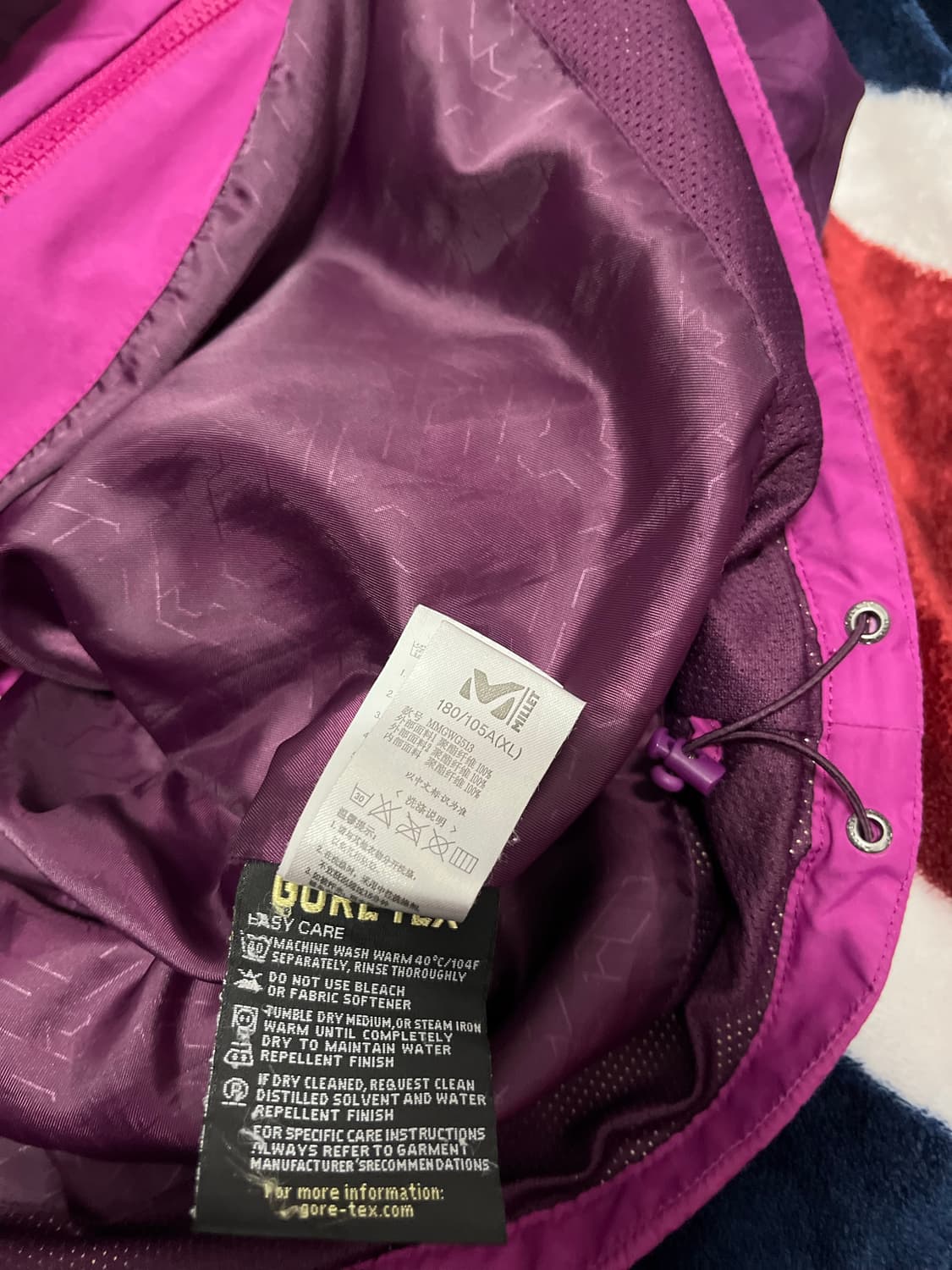 밀레 고어텍스 퍼포먼스쉘 자켓 100~105 상품이미지3