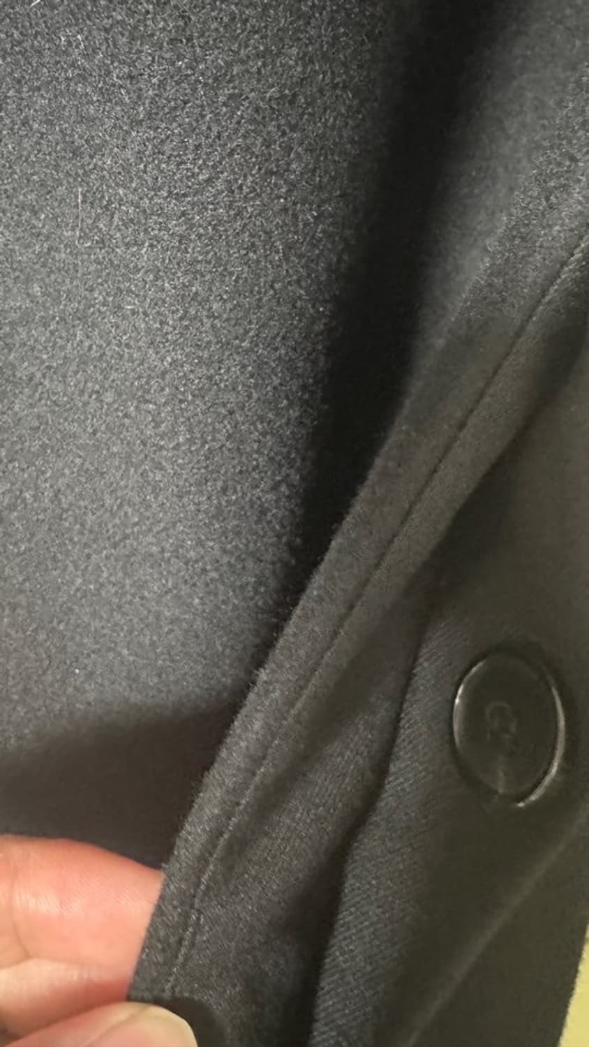 준지 /23fw 펠트 울 저지 후드 디테처블 더블 오버핏 롱코트 /52  상품이미지5
