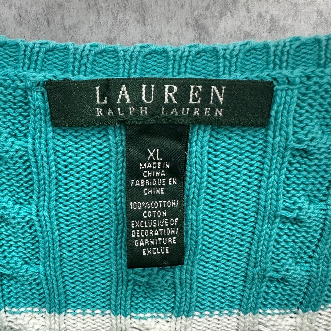 105 폴로 로렌 랄프로렌 남자 브이넥 꽈배기 숏 니트 상품이미지3