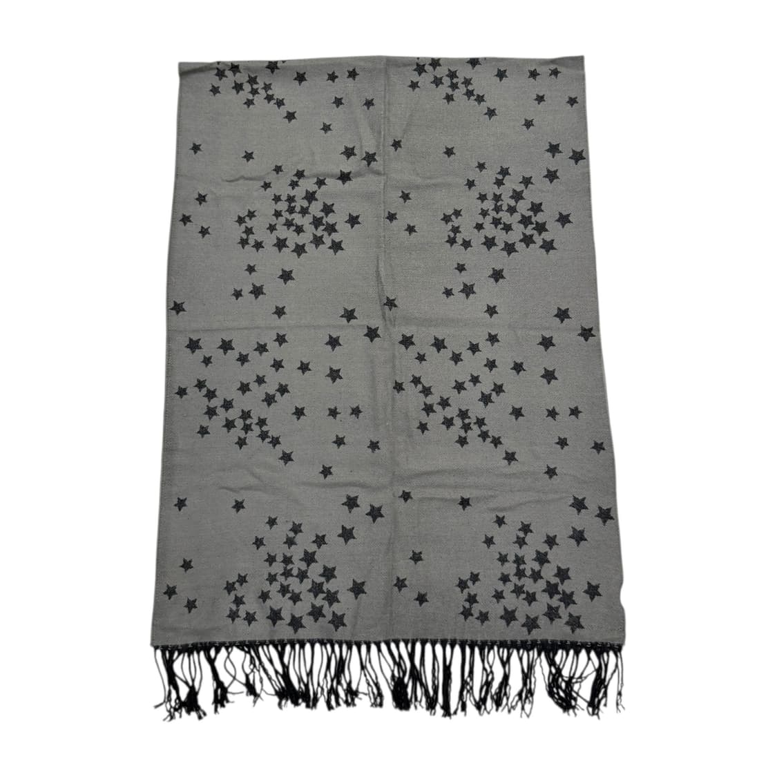 마리끌레르 별 스타 패턴 리버서블 양면 스카프 목도리 그레이 상품이미지4