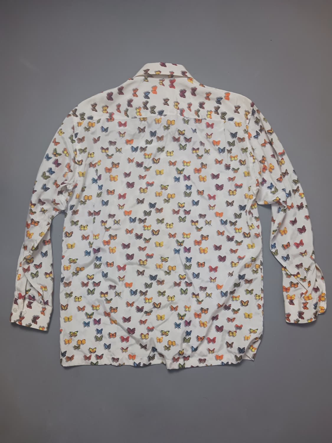 [100] 바찌 버터플라이 프린팅 실크 셔츠 VACCI 상품이미지7