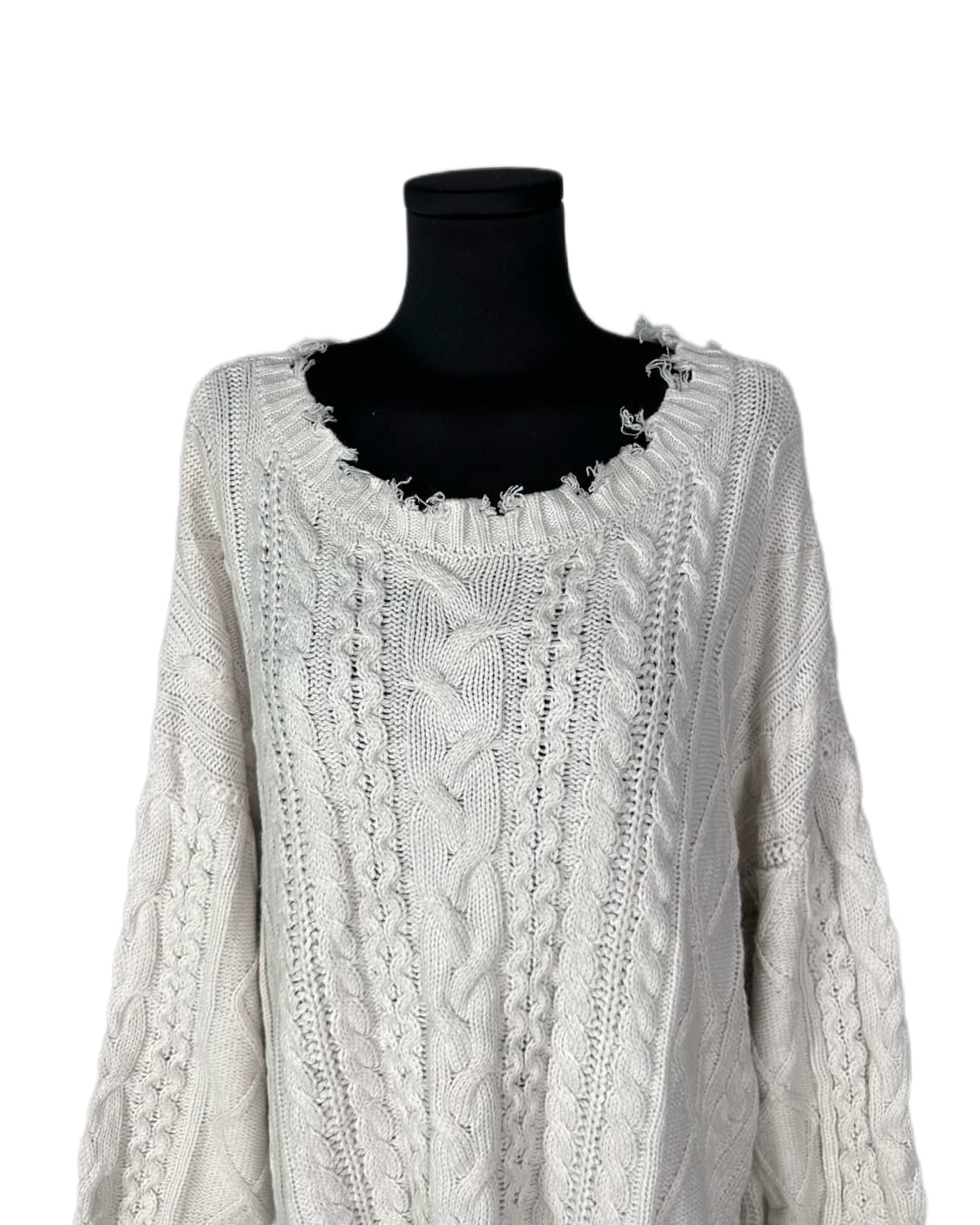 grunge detail cable over knit 상품이미지3