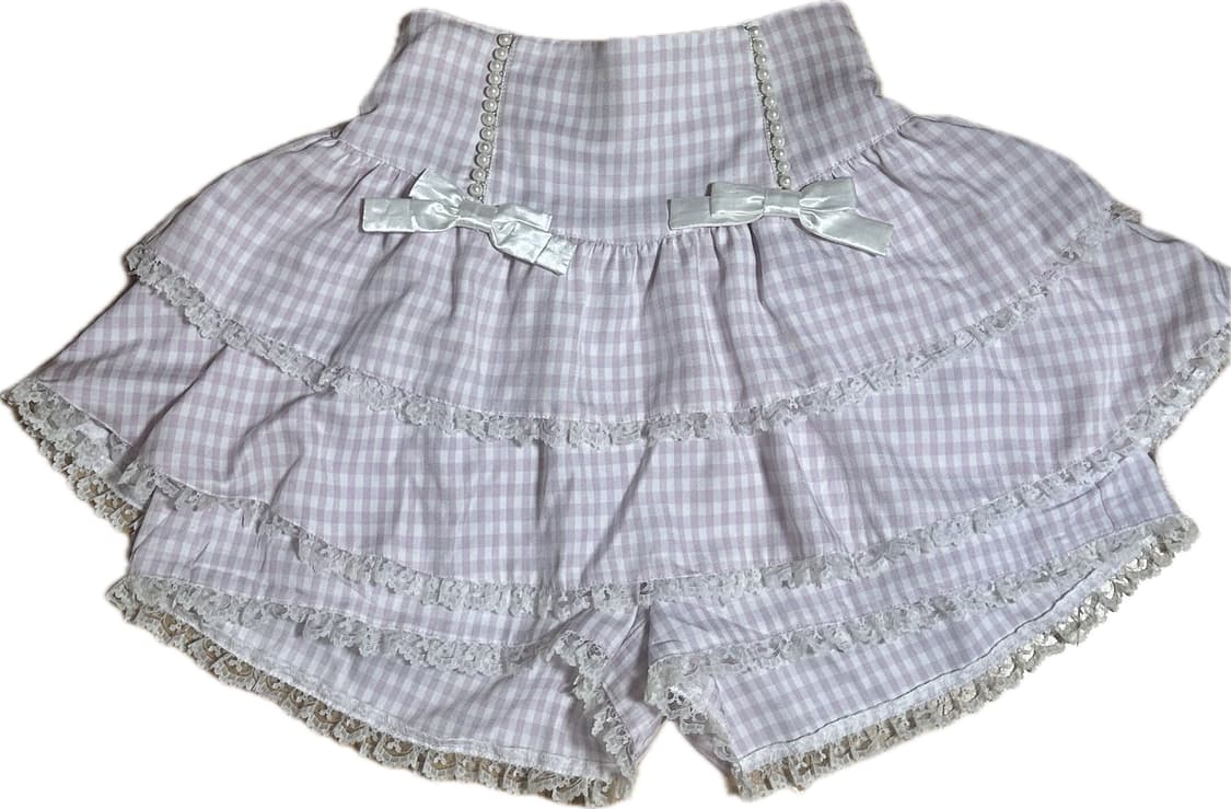 갸루 진주 치마 상품이미지1