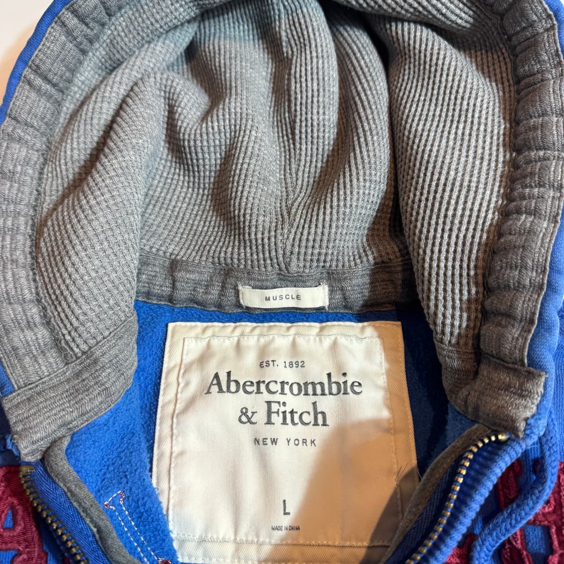 아베크롬비 92 블루 후드집업 상품이미지3