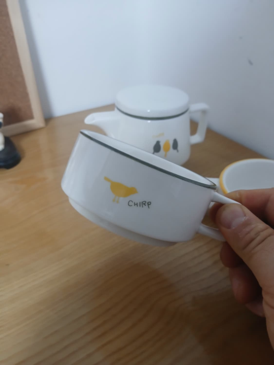 빈티지 미스터 도넛  도자기 티포원 상품이미지3