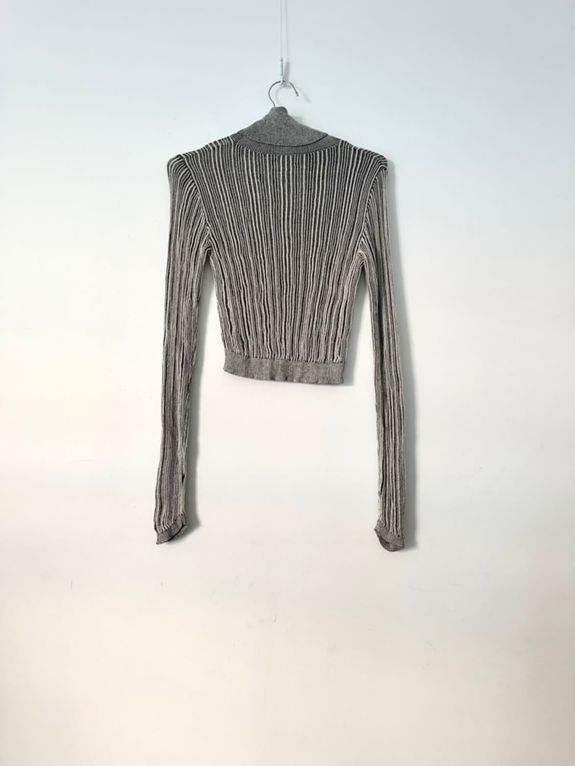 Rib pattern sheer turtle top 상품이미지5