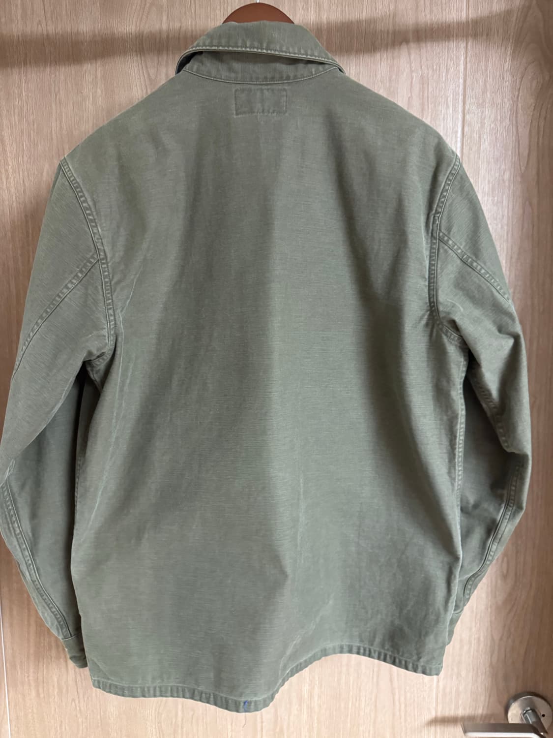 더블알엘(RRL) 리버스 새틴 오버셔츠 올리브 M사이즈 상품이미지3