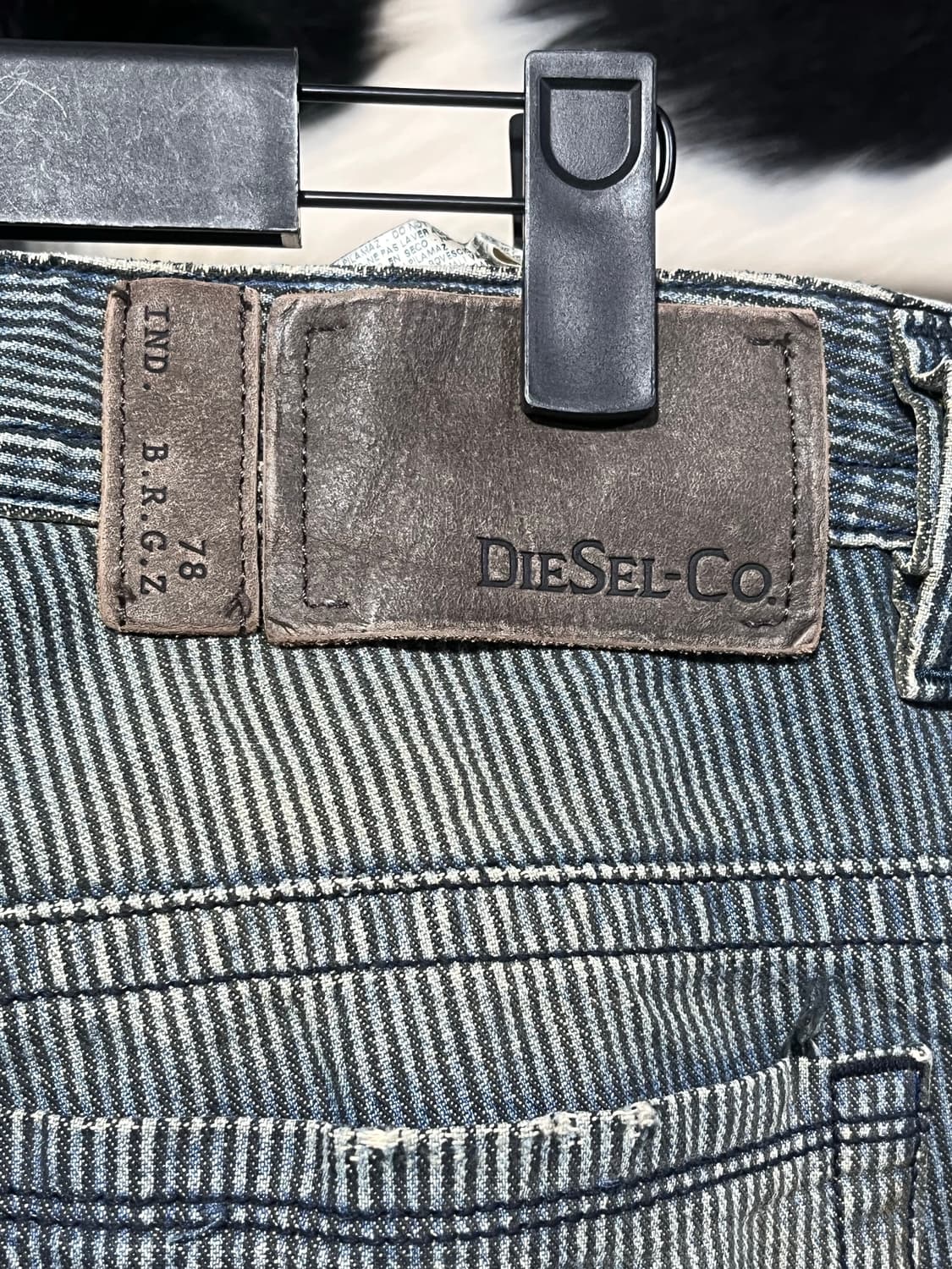 디젤 스트라이프 데님팬츠 상품이미지6