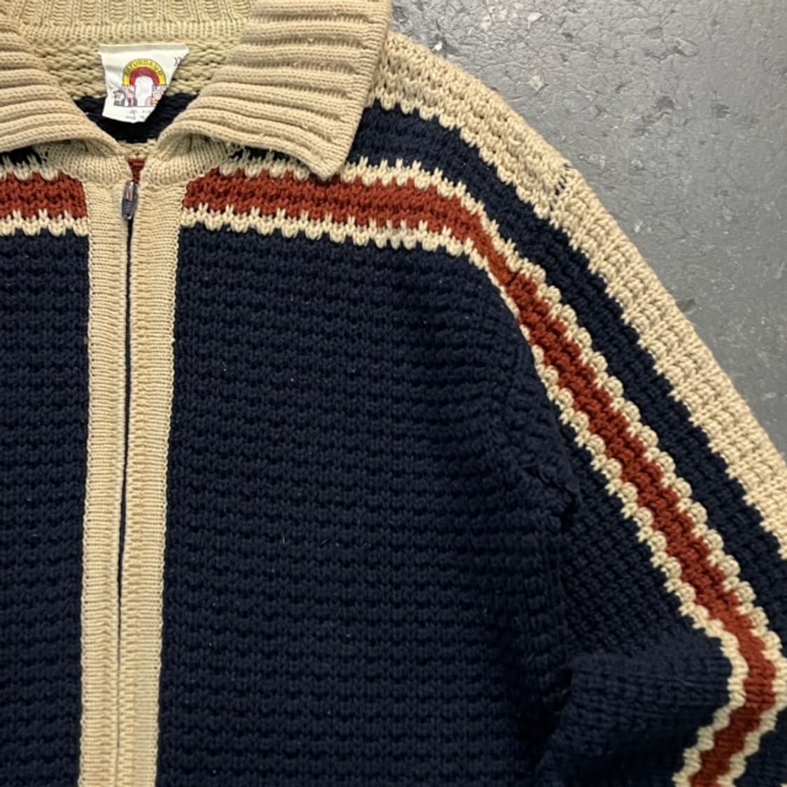 105 빈티지 코위찬 니트집업  상품이미지2