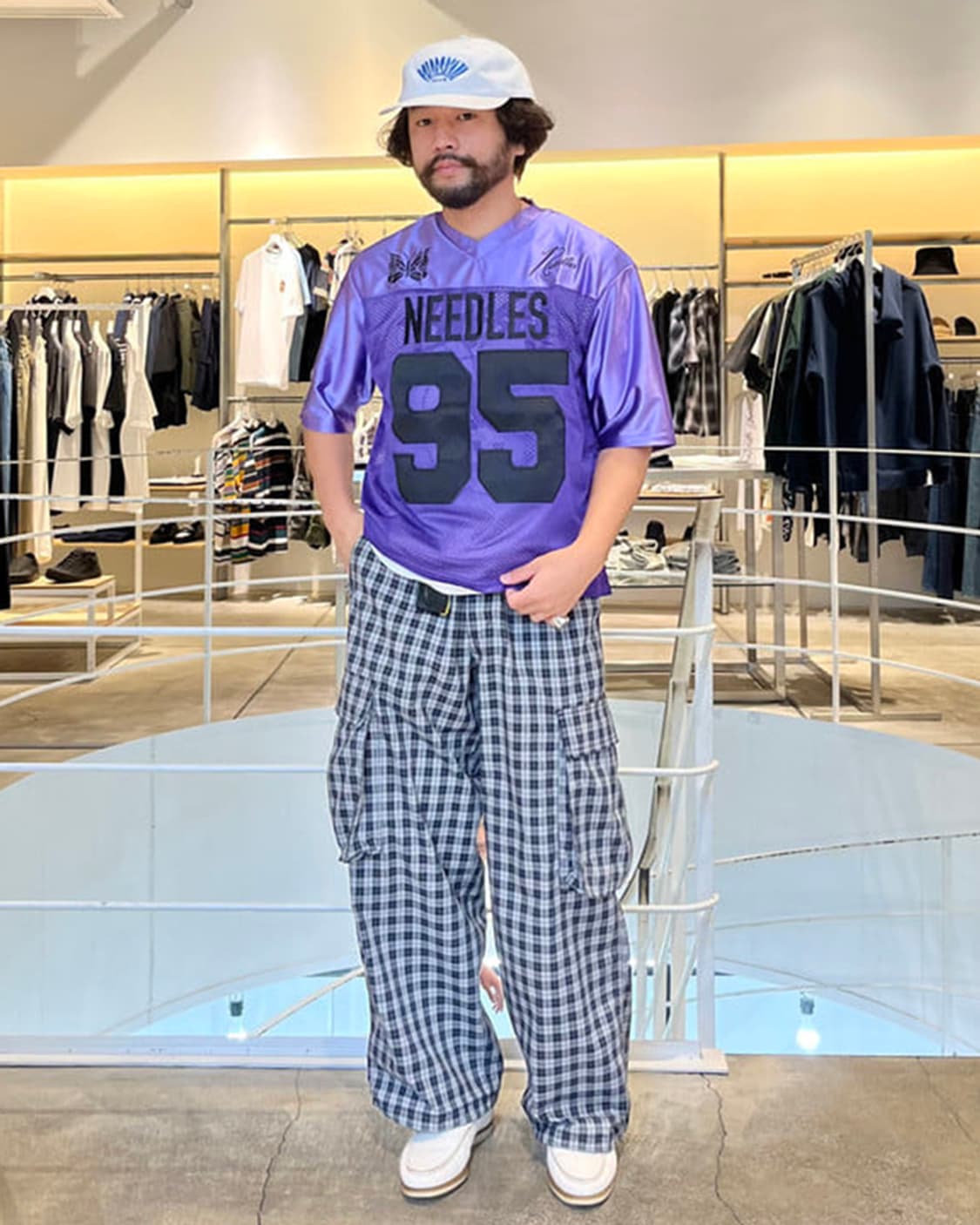 BEAMS Check Cargo Easy Pants 상품이미지5