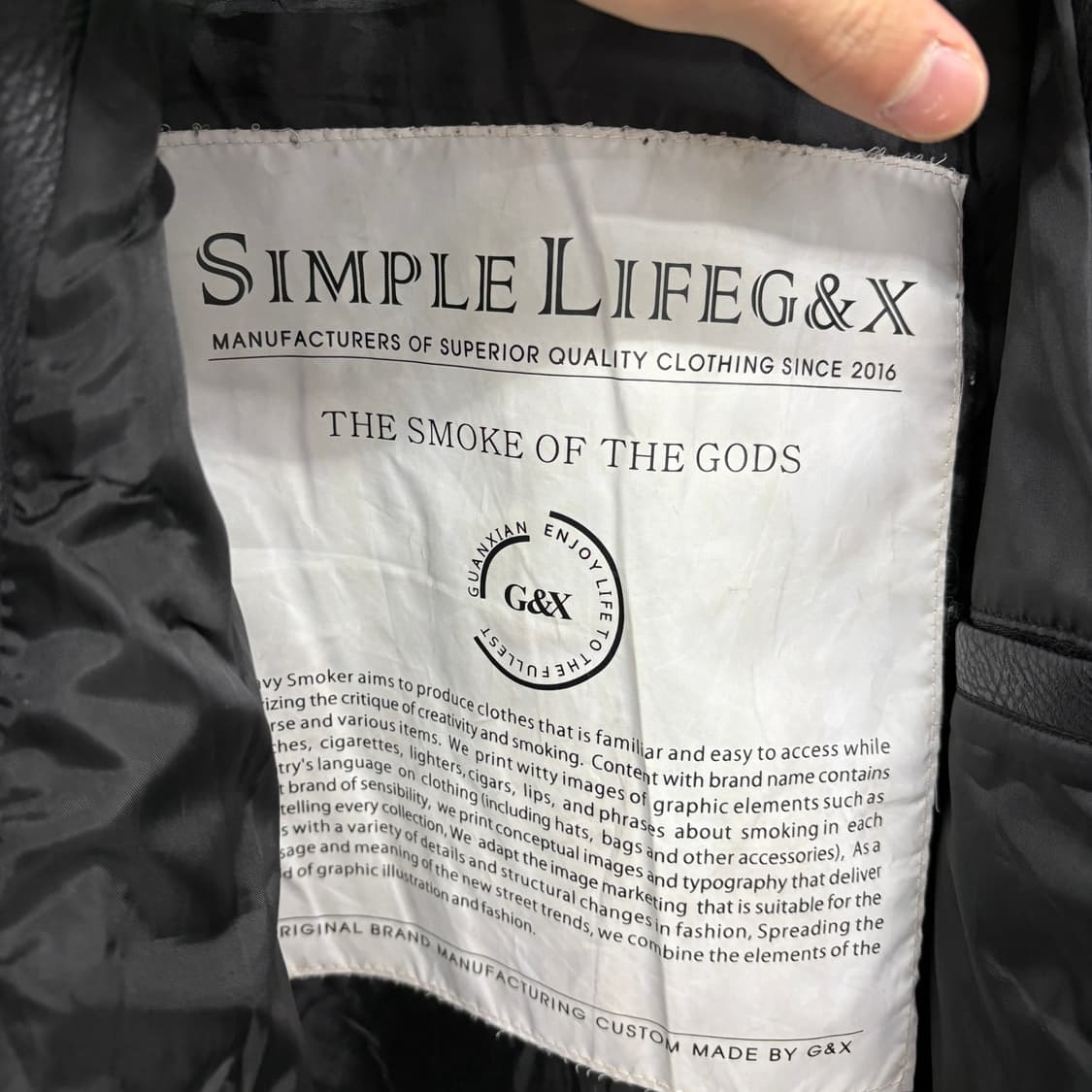 후드 레더 라이더 양가죽 자켓 블랙 남성 L 상품이미지4