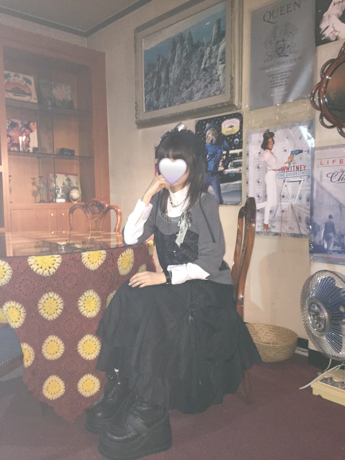 일본 빈티지 레이스 블라우스 미디 슬리브 상품이미지2