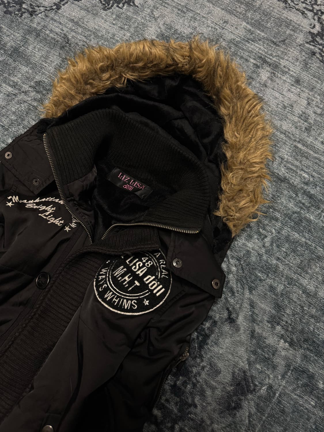 Liz lisa doll y2k gal trimming fur parka 상품이미지3