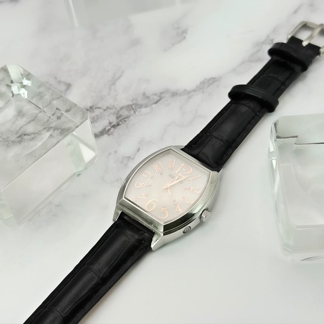 80s90s 빈티지 세이코 루키아 기요쉐 패턴 썬레이 워치 상품이미지5