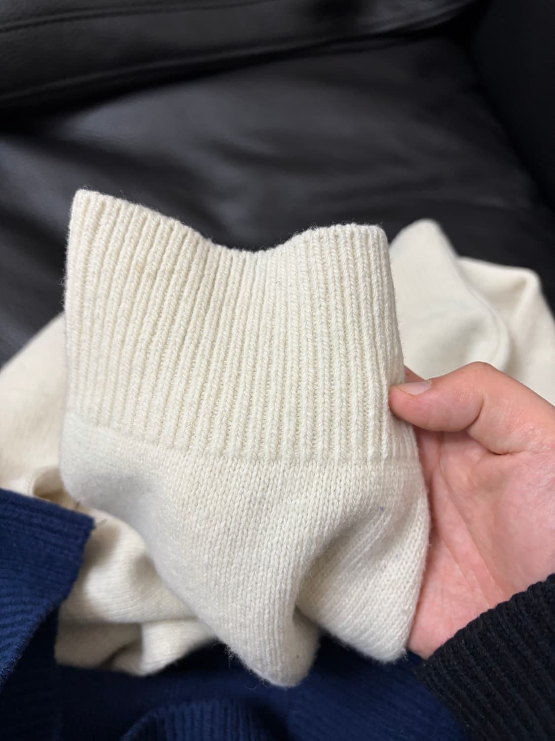 문달 태드 나그랑 니트 네이비 - raglan knit UNISIZE 상품이미지6