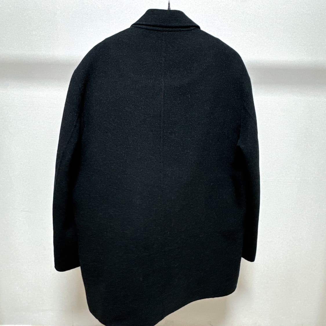 [M] 발망 블랙 모직 캐시미어 자켓 코트 상품이미지3