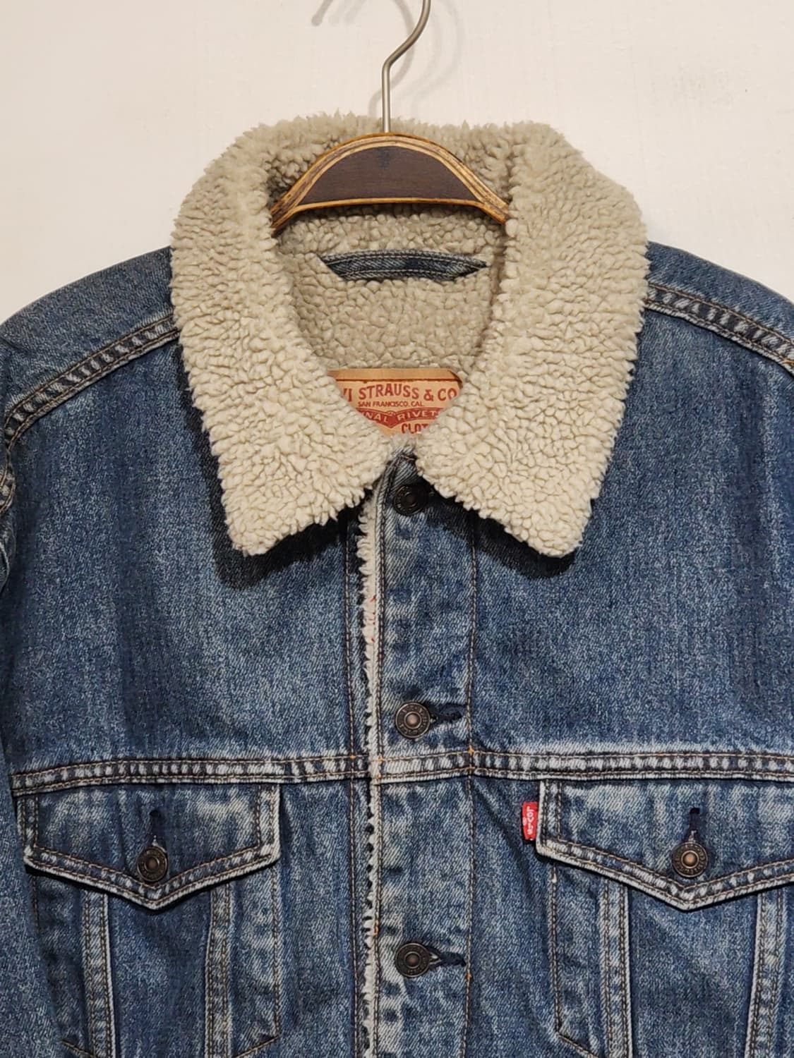 (XL) 리바이스 양털 청자켓 레드탭 데님자켓 빈티지  상품이미지2