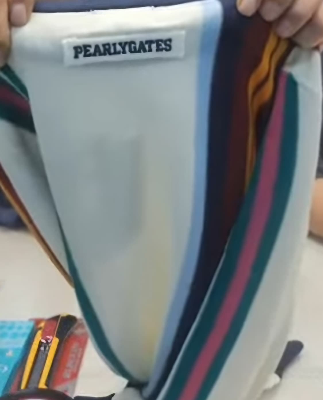 정품)파리게이츠남성 스트라이프로고니트새상품미개봉L(100) 상품이미지2