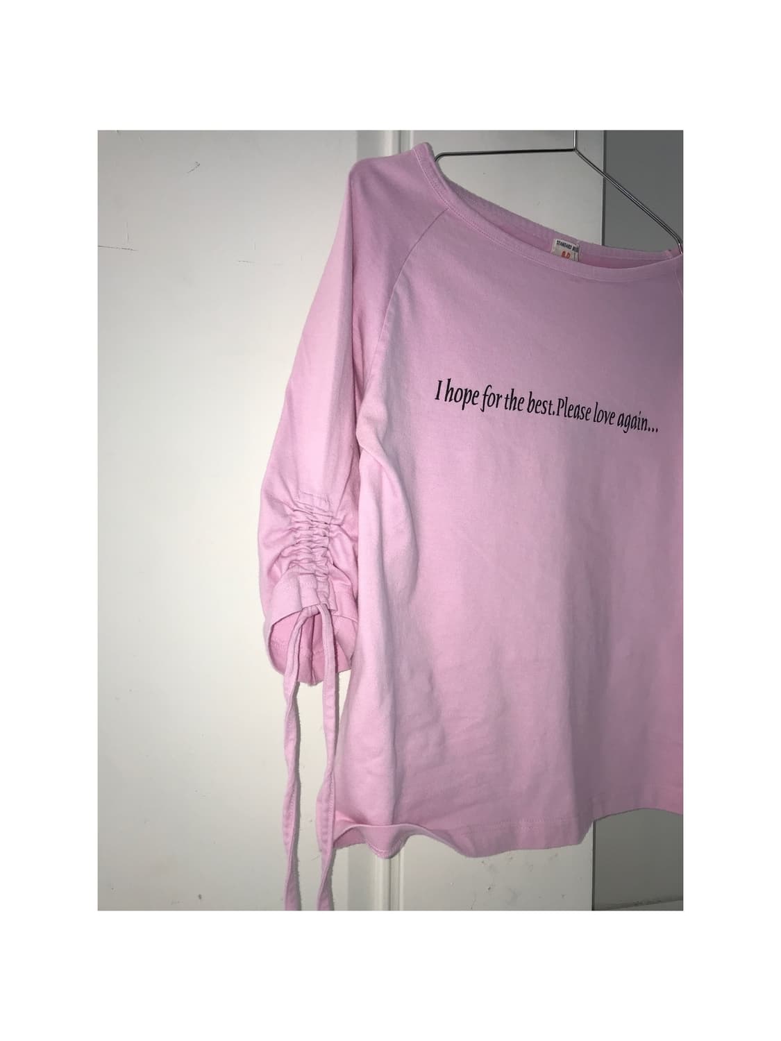 일본빈티지 보트넥 셔링 롱슬리브 상품이미지2