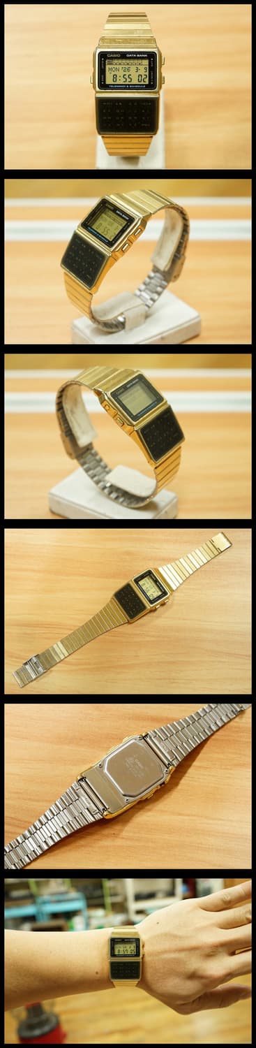 90s 카시오 데이터뱅크 dbc-610 금장 디지털 시계 상품이미지2