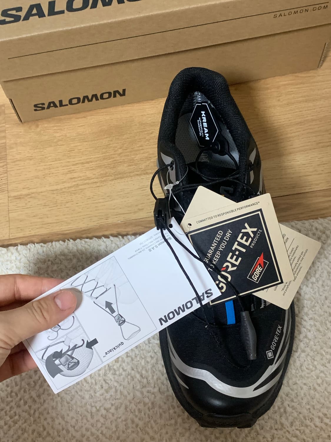 살로몬 XT-6 고어텍스 블랙 실버 230 새상품 상품이미지5