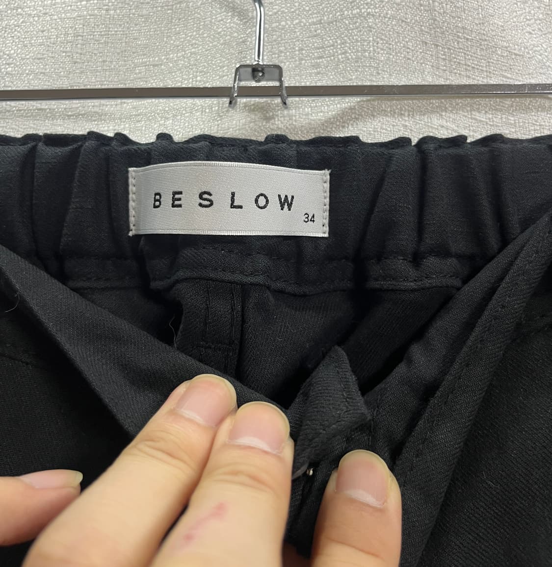 새상품 비슬로우 면 와이드팬츠 34 상품이미지5