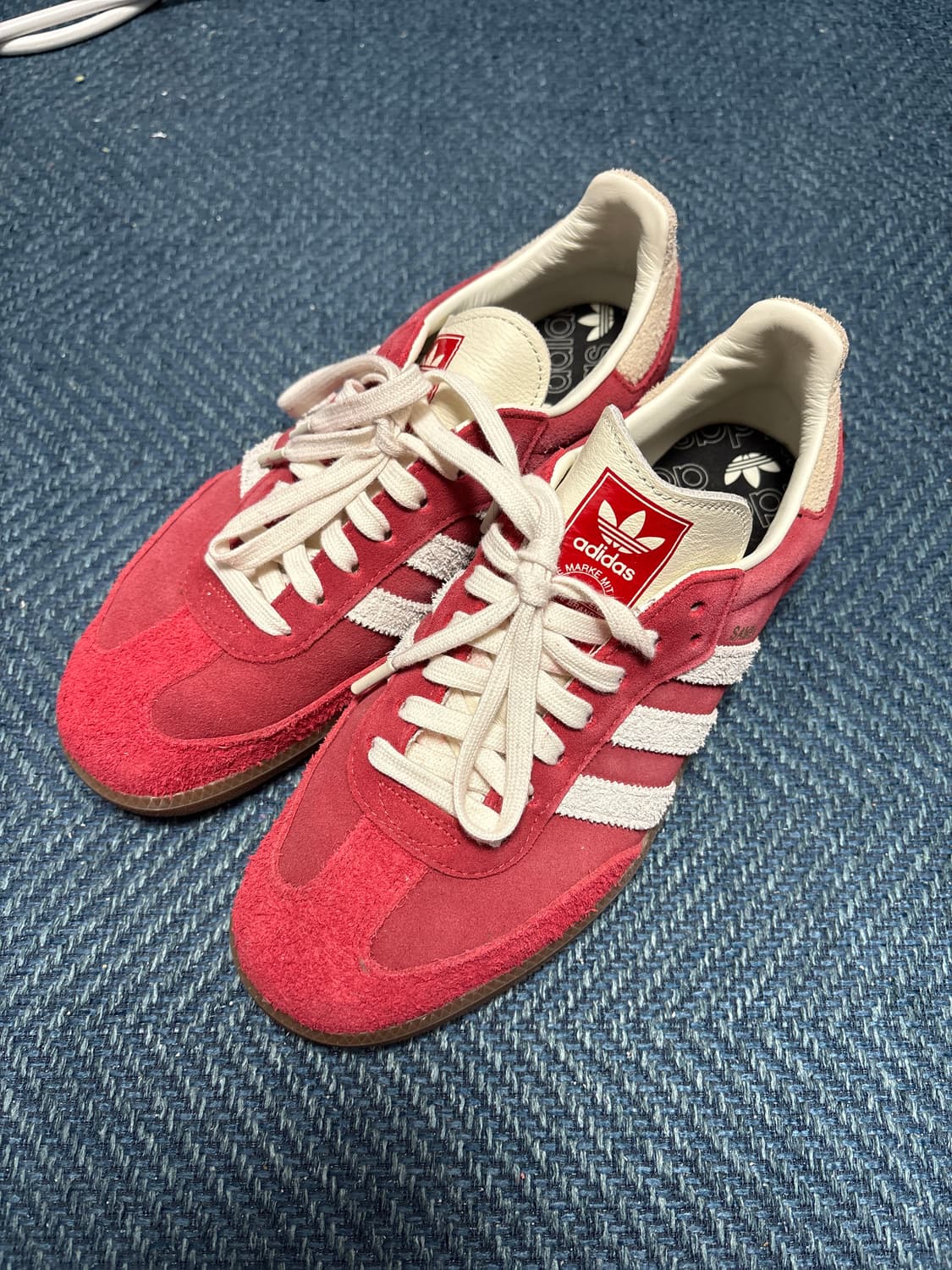 아디다스 삼바 OG 탈 버건디 (주우재 신발/270) 상품이미지1