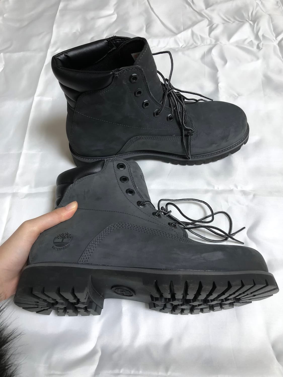 팀버랜드 그레이 누벅 워커 부츠 250-260추천 새거 상품이미지2